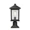 Z-Lite Portland 1 Light Outdoor Pier Mount Light, Oil Rubbed Bronze And Clear Seedy 531PHMR-533PM-ORB - alternate 3